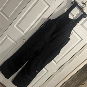Men’s Insulated Water Resistant Black Bib Overalls.